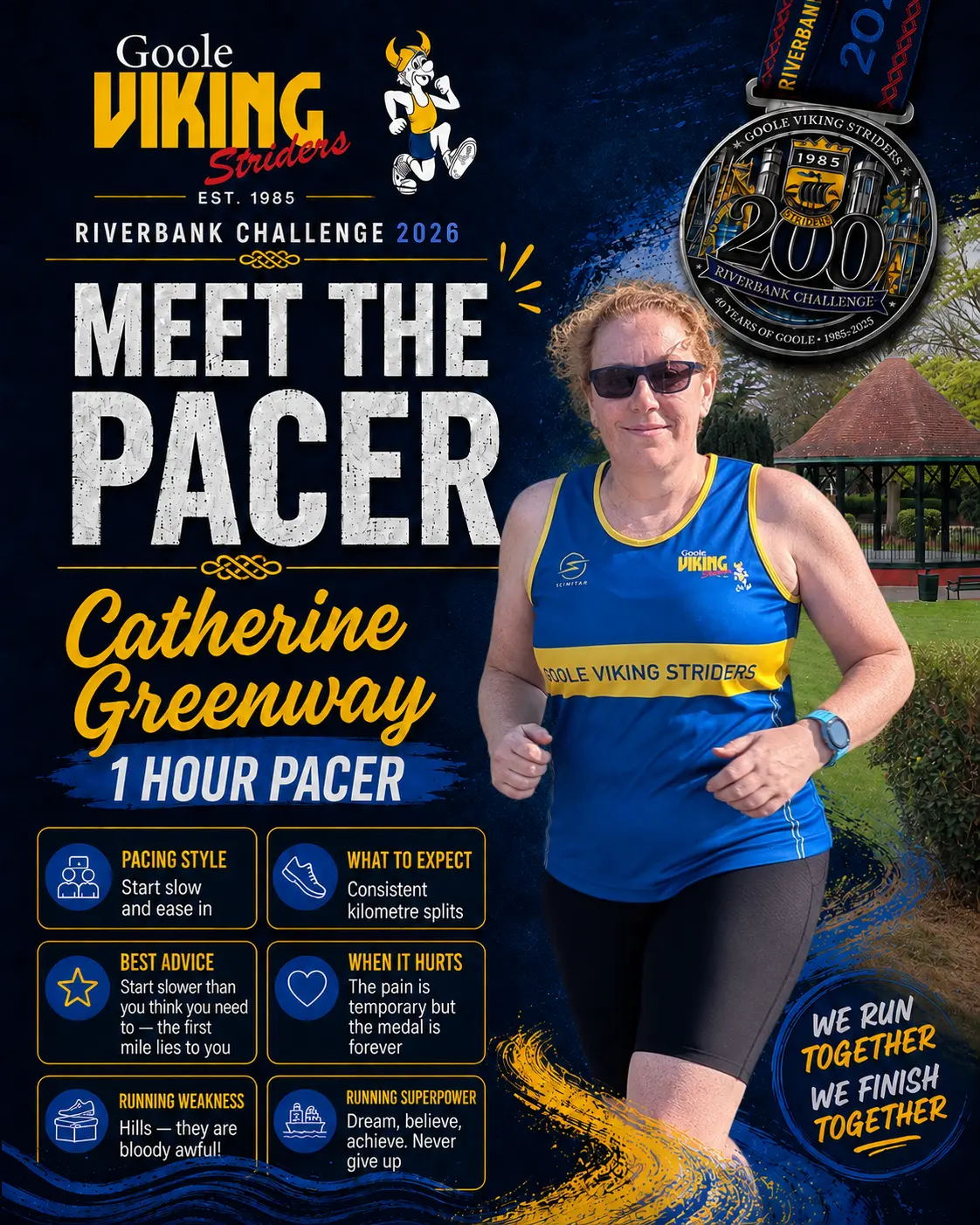 Catherine Greenway, 60 min pacer