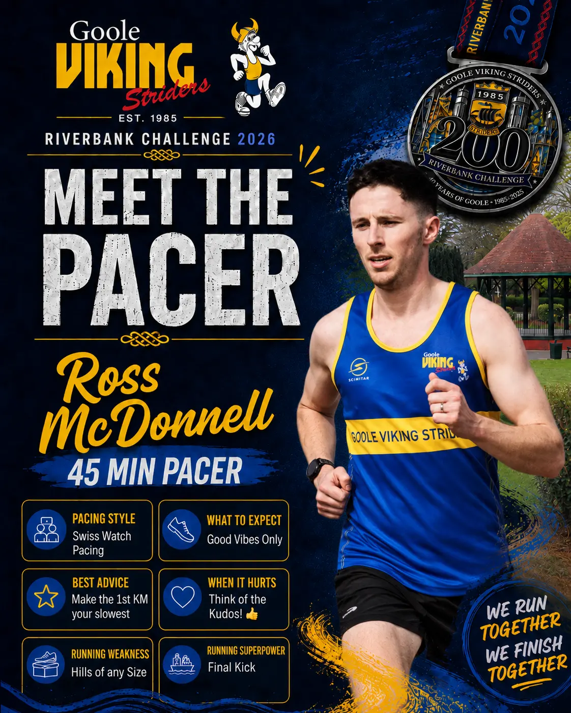 Ross McDonnell, 45 min pacer